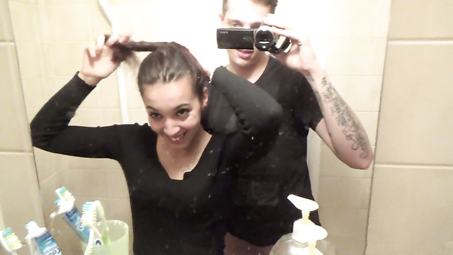 Интересные любительские игры чешской парочки снятые на домашнюю видео камеру